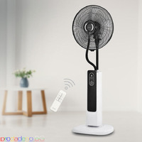 Вентилатор с водна мъгла 16'' Muhler MF-1679RC, 75W, LED, дист. упр-е