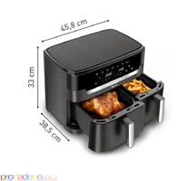 Уред за здравословно готвене, Tefal EY942HE0 Xxl Dual Easy Fry Coal Eu