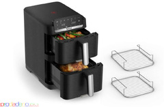 Уред за здравословно готвене, Tefal EY7568E0 Crispy Stack Af Genius+Acc Blk