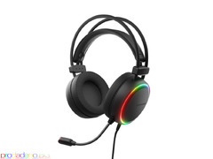 Слушалки, Genesis Headset Neon 614 With Microphone RGB Illumination Black USB