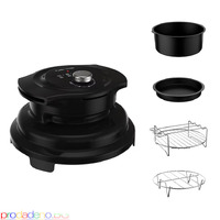 Мултикукър, Tefal LF101810 FRY TURBO CRISPY LID BLK EU