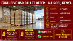 30-ПАЛЕТЕН USD ИНВЕНТАР — JKIA / РАЙОН НА БОНДИРАН СКЛАД