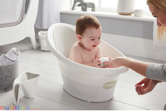 Shnuggle бебешка вана за къпане 0-12м - Бяло-сива - Изображение 6/8